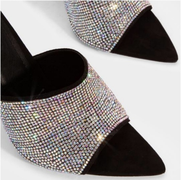 Last Size 8.5 💎Swarovski Embellished Pointy Heel - Picture 4 of 8